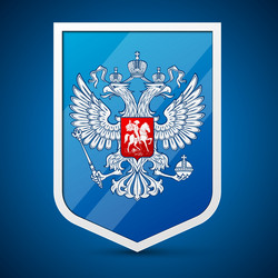 coat of arms the russian federation vector