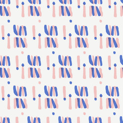 doodle motif seamless repeat pattern vector image