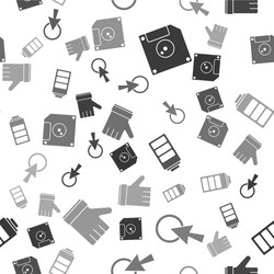 set floppy disk for computer data storage arrow vector image