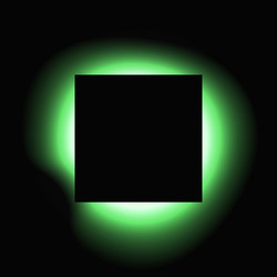 square illuminate light frame with color gradient vector image