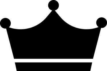 Crown icon symbol power sign success vector