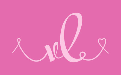 Uv initial wedding monogram calligraphy hand Vector Image
