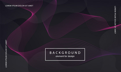 abstract background wave element for design vector image