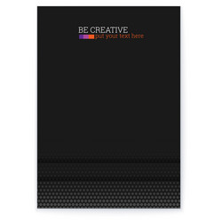 abstract poster with multi layered rectangles vector image