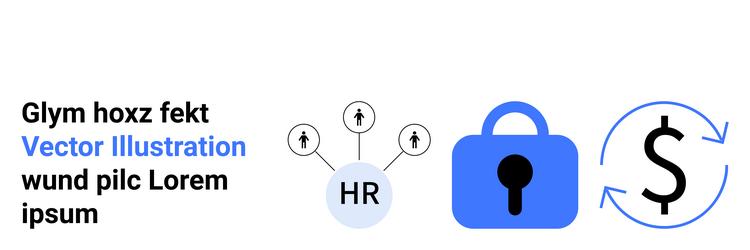 human resources and financial security visualized vector image
