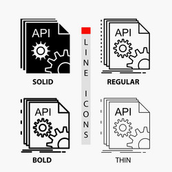 API App Development Icon Set vector