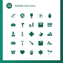 Care icons vector