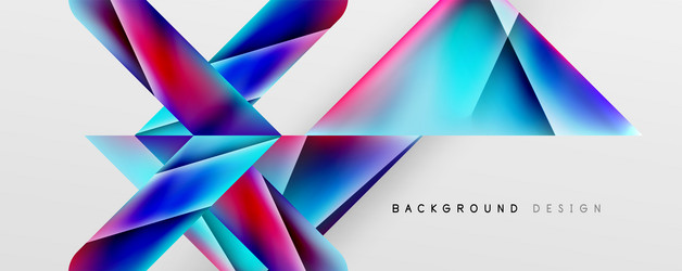 triangle fluid color gradient abstract background vector image