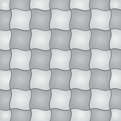 Rounded square tile seamless pattern geometric Vector Image