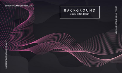 abstract background wave element for design vector image