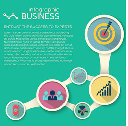 Infographic business concept - scheme Royalty Free Vector