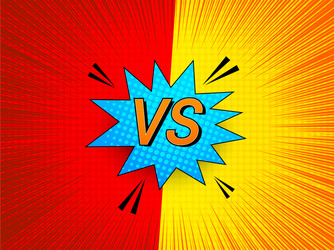 comic versus bright background vector