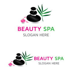 Relaxing Spa Logo Vector Image