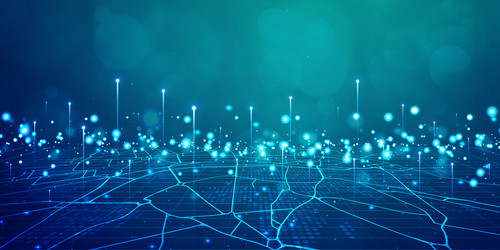 Digital technology internet network speed connect vector