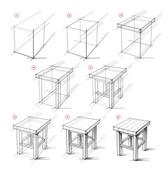 page shows how to learn draw from life sketch vector image