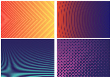 Geometric Pattern Set - Colorful Abstract vector image