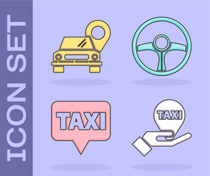 Set hand on map pointer with taxi vector
