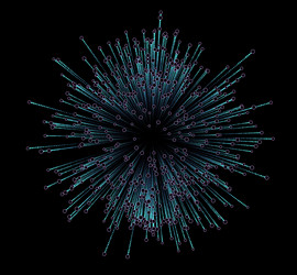 abstract background explosion with lines from vector image
