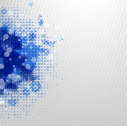 Abstract Blue Blobs on Grey vector image