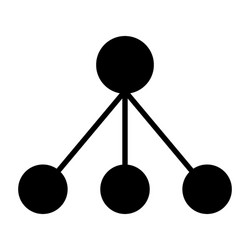 Blockchain node icon simple minimal pictograph vector