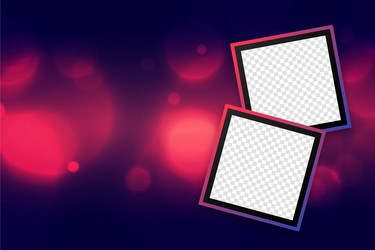 Bokeh Photo Frames Background vector image