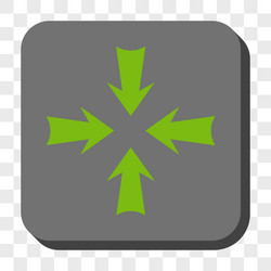 reduce arrows rounded square button vector image