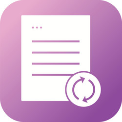 Sync Glyph Icon - Data Synchronization vector image