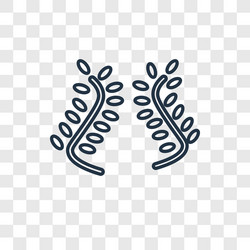 two branches of frame concept linear icon vector image