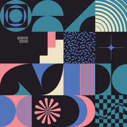 brutalism design abstract pattern vector image