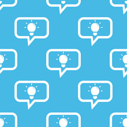 light bulb message pattern vector image