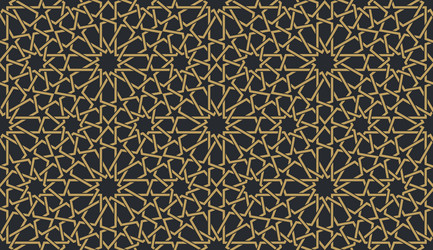 seamless geometric pattern in authentic arabian vector image