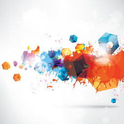 abstract background with geometric shapes vector image