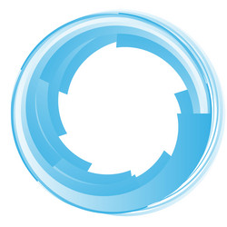 abstract circle circular design element icon vector image