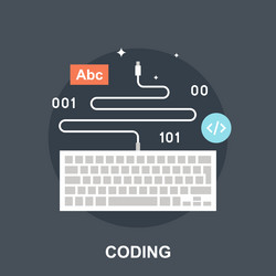 coding concept vector image