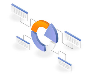 description of the application pie chart vector image