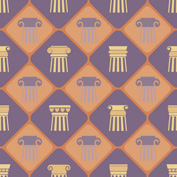 Seamless background with ancient columns vector