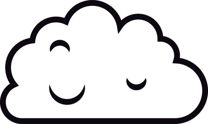 cloud computing isolated icon design vector image
