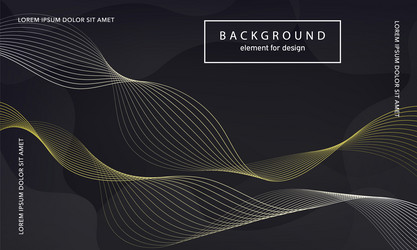 abstract background wave element for design vector image