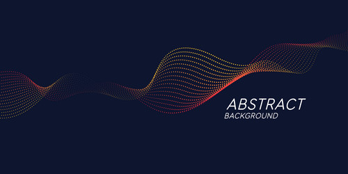 abstract background with dynamic waves vector image