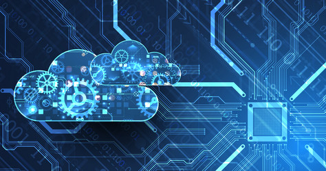 cloud computing conceptabstract connection vector image