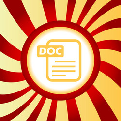 Doc file abstract icon vector