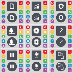 file graph gear firtree processor question mark vector image