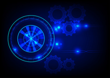 digital abstract background circle style glow vector image