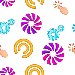 pointer cursor pattern cartoon style vector image