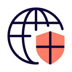 web security on a global scale vector image