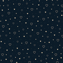 this is a seamless pattern with hearts vector image