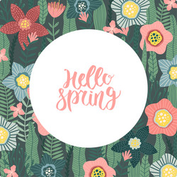 Abstract spring background with copy space vector