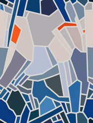 calm crystal pattern inspired by sea layers vector image