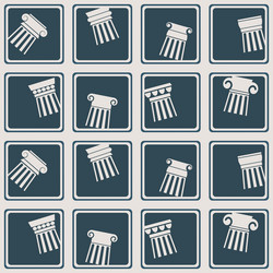 Seamless background with ancient columns vector