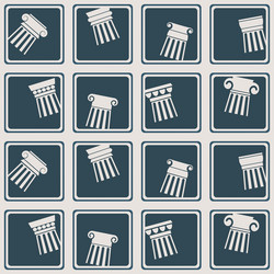 Seamless background with ancient columns vector